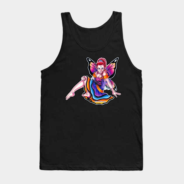 Lucielle Sunset Fairy Tank Top by Artful Magic Shop